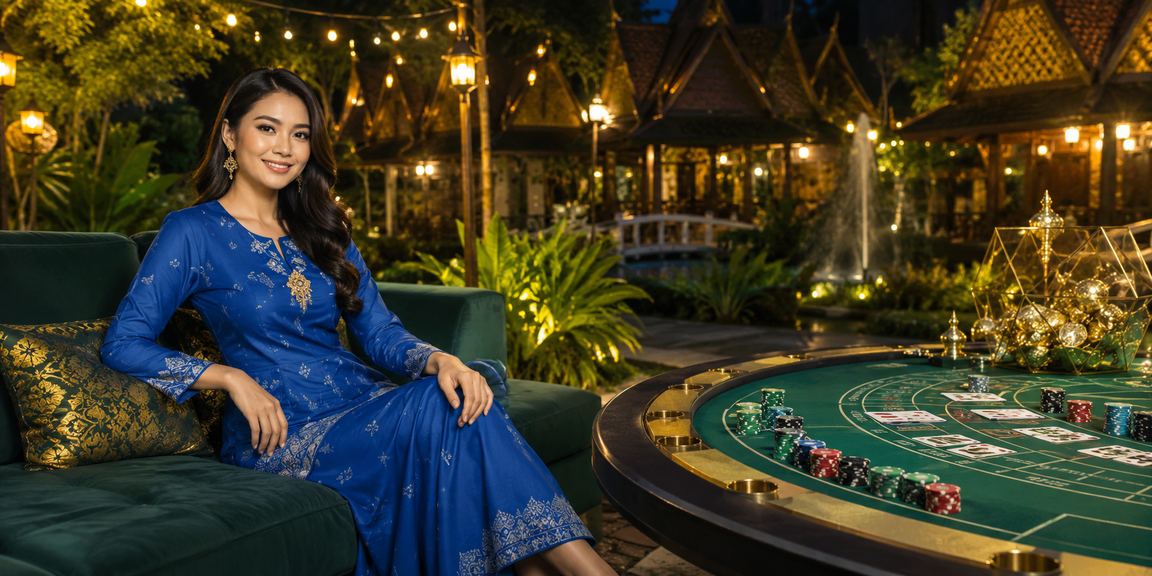 Pengguna di Sarawak bermain baccarat dalam kasino langsung